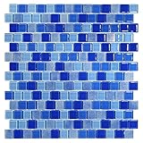Brava Tidesブルーガラスモザイクタイル( Pack of 5 )