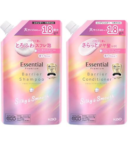 Amazon | 花王 エッセンシャル フリー&イージー シャンプー つめかえ用