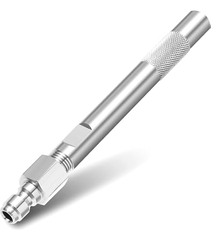 3-in-1 Hochdruckreiniger Düse Aus Edelstahl – Verstellbar, Mit Schnellanschluss, Für Dach, Auto & Garten