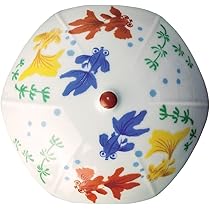 Amazon｜有田陶芸 有田焼 排水口カバー アンブレラ 色鍋島椿 【J