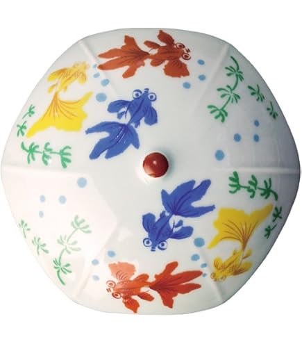 有田焼 Amazon｜有田陶芸 有田焼 排水口カバー アンブレラ 色鍋島椿 【J