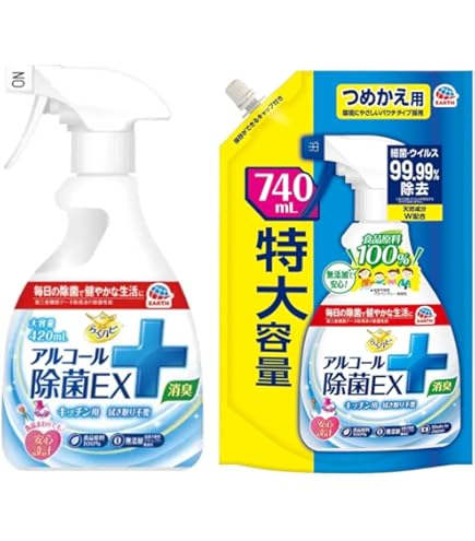 Amazon.co.jp: らくハピ アルコール除菌EX 大容量 5L×3本 : ドラッグストア