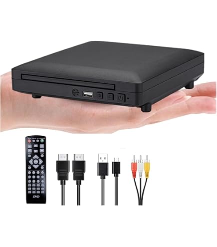 Amazon | ブルーレイプレーヤー ミニHD DVDプレーヤー HDMIおよびRCA