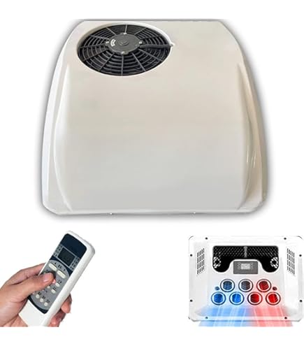 Amazon.co.jp: 12V/24V ユニバーサル電動トラック RV 屋上エアコン、超 