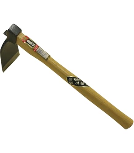 Amazon.co.jp: 152246 金象印 鍛造片手 細バチ鍬 柄付 : DIY・工具