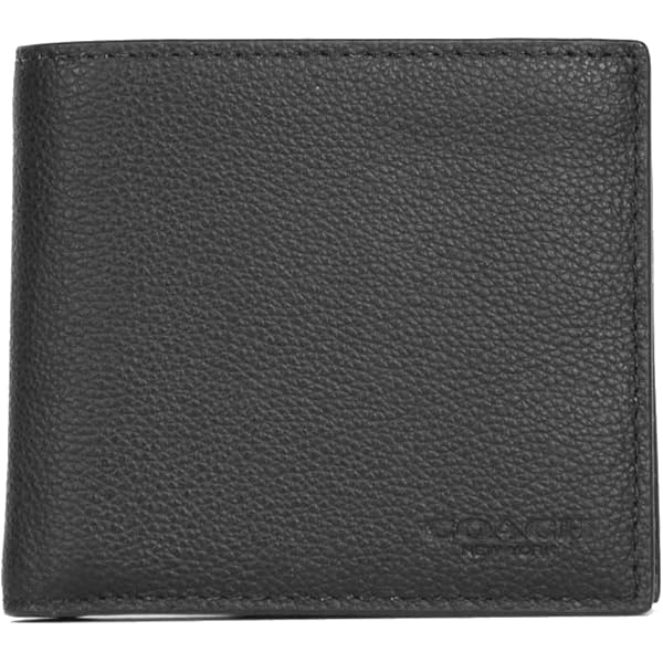 【新品・未使用】coachブラック二つ折り財布、ICパスケース付き Amazon.co.jp: [コーチ] 財布 メンズ 二つ折り財布 定期入れ