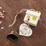 TOPmountain クリエイティブランダム 手作りシック バードハウス 風チャイムベル 屋外ガーデン風景 デコレーションギフト