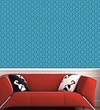 新しいブルー PVC 美しい壁紙デザイナー壁紙 48 X 24 インチの壁紙