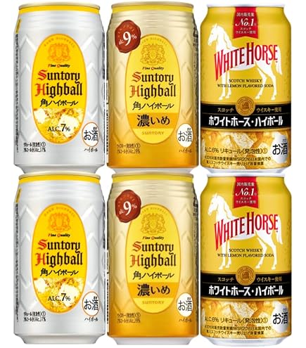 Amazon.co.jp: サントリー角ハイボール350ml3本&角ハイボール(濃いめ