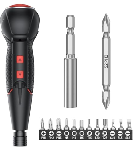 Amazon | TRUSCO(トラスコ) 電動ドライバー プッシュスタート式 標準  