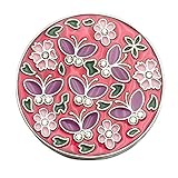 TOOGOO ( R ) Cloisonneバタフライ花Folding折りたたみ式Lady Girl Pothookハンドバッグクリップハンガーフック財布テーブルハンガーホルダーレッド レッド 126