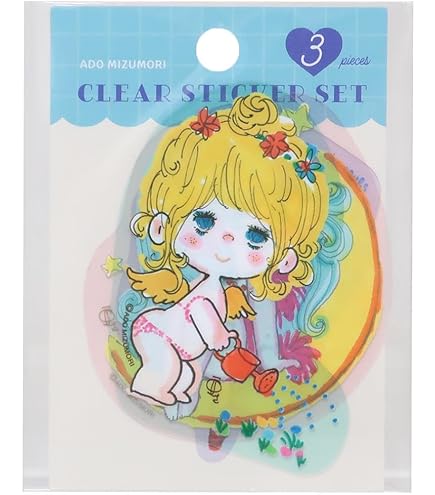 Amazon | ティーズファクトリー 水森亜土クリアステッカーセット