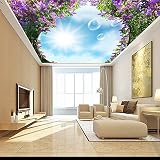 lhdlilyモダン、シンプルなエレガントなWisteria 3d天井壁画壁紙 LHDLily-29572957285-2898