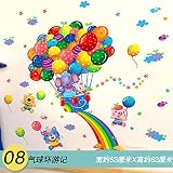 ZLJTYN 高さ測定チャート壁の子供の部屋赤ちゃん動物の漫画の壁の高さ定規幼稚園の装飾的な壁のステッカー、HのPVC