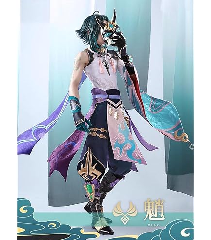 Amazon.co.jp: 原神 げんしん 魈(ショウ) コスプレウィッグ