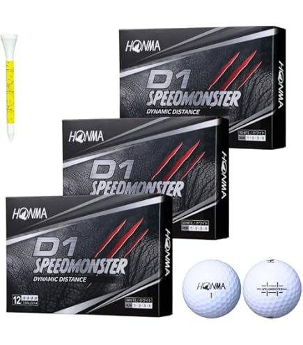 Amazon.co.jp: 本間ゴルフ HONMA ボール D1 スピードモンスター ボール