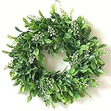 RaiFu 造花　花輪 実物 人工 花輪 ドア 吊り壁、　窓の装飾、ウェディング　パーティー 、クリスマス　装飾　直径11.8   Fセクション（粉末なし）外径30cm