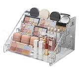 Crystal craft コスメ 収納 化粧品 メイク 香水 スタンド 卓上【5段】