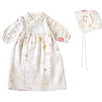 Amazon | 10mois(ディモワ) わたガーゼベビードレス アメザイク