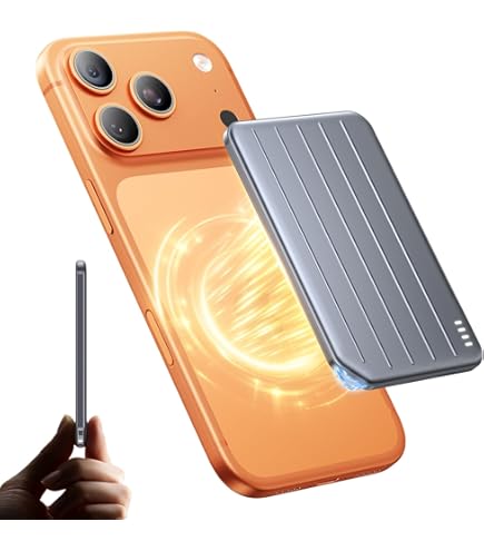 オレンジ色 MagSafe モバイルバッテリー Amazon.co.jp: KEEZING 超薄型 モバイルバッテリー MagSafe対応 軽量