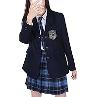 【4点】卒業式・卒園式・入学式・入園式・高校制服・コスプレ・プリクラ Amazon.co.jp: [SSUPTEMBER2] スクール JK制服 ブレザー 卒業式