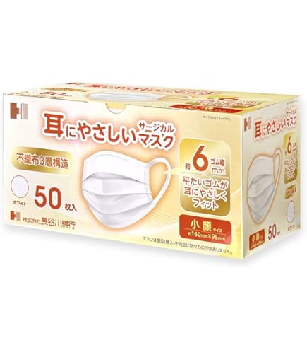 Amazon.co.jp: スマイルライフ 耳にやさしいソフトマスク 小さめ 45枚+