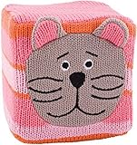 Cat - 4-inch K'nit Rattle Block by Rich Frog [並行輸入品]