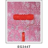 P Prettyia ペイントローラー　塗装ローラー 植物柄　DIY　工具　塗装　壁装　塗装用具　