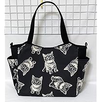 そら様　ネコちゃん外ポケットバック大 楽天市場】猫 トートバッグ レディース メンズ キャンバス A4