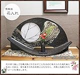 信楽焼　観月花入れ（花器）【ha-0181】　花瓶　花器　一輪挿し　花入　しがらき焼　陶器　焼き物　壷　インテリア　おしゃれ　オシャレ