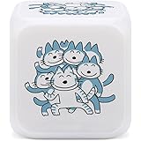 11ぴきのねこ 目覚まし時計 時間どおりに起こす プレゼント 時間を決める 多機能 カラーチェンジ 萌え かわいい 循環変色 時間温度ダブル表示