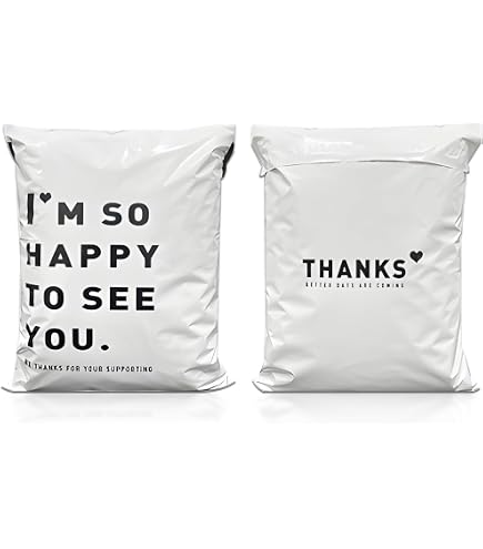 Amazon.co.jp: 宅配ビニール袋 100枚入り 白 厚み 強力テープ付き宅配