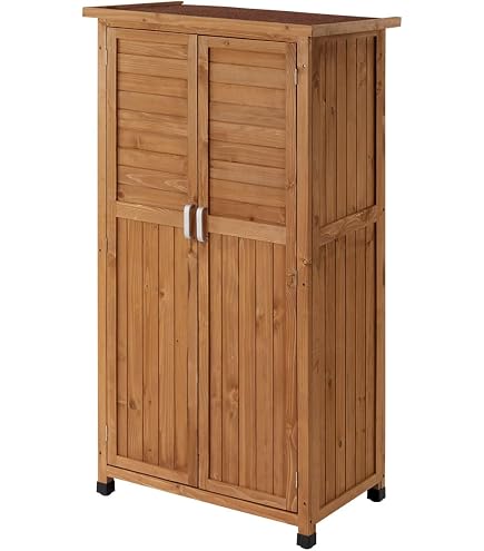 Amazon | 物置 屋外 収納庫 幅75×奥行45×高さ162cm 多用途 収納庫 倉庫 