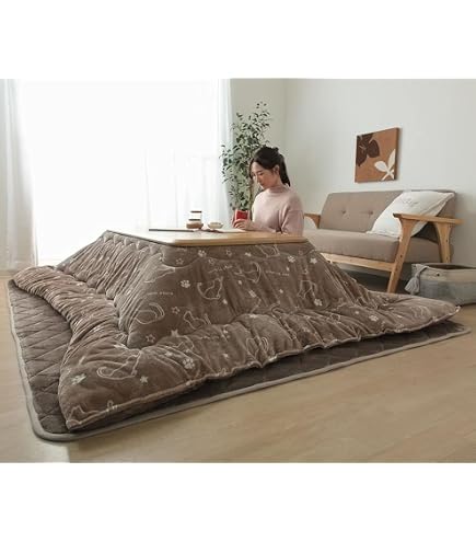 Amazon.co.jp : 無印良品 フランネルこたつふとん グレーチェック 小