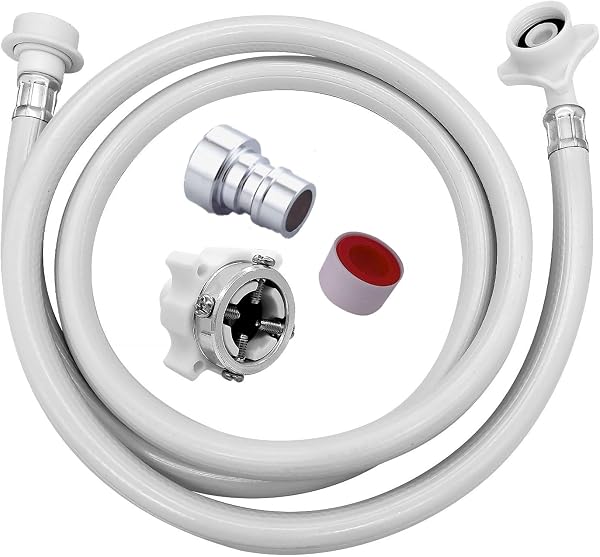 Washing Machine Water Supply Hose, 16.4 ft (5 m), Fully Automatic Washing Machine Replacement Water Supply Hose with Original Mouth, Washing Machine Water Supply Extension Hose, One-Touch Connection, Leak Proof, Washing Machine Hose Replacement Parts - 1