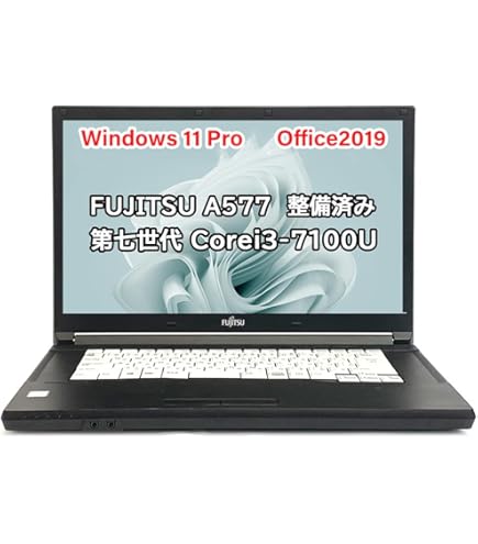 Amazon.co.jp: 【整備済み品】 富士通 ノートPC A744/MS Office 2019