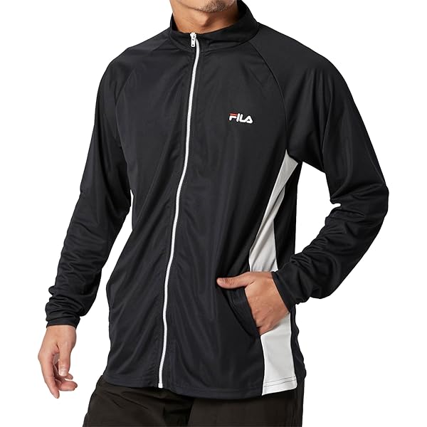 Amazon.co.jp: (フィラ)FILA 無地フロントZIP配色スタンドUV