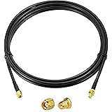 BINGFU RP-SMA 延長ケーブル RPSMA オス⇔メス ケーブル 3m RP-SMA オス メス 同軸ケーブル WIFIアンテナケーブル 低損失 1本入