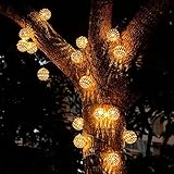 LEAZEAL LEDストリングライト イルミネーションライト　20球5M　電飾　電球色　クリスマス ライト 飾り付け