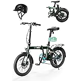 ERWAY 電動自転車 折りたたみ 電動アシスト自転車 A01 型式認定 最大110km走行可能 公道走行可能 軽量 免許不要 シマノ製7段変速ギア 5段階アシストモード Eバイク 20インチ 防水 通勤