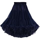 FOLOBE ふわふわ ロング 55cm パニエ スカート チュチュスカート ボリューム チュニック ふんわりパニエ