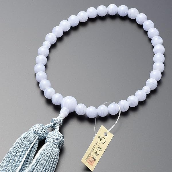 Amazon.co.jp: [仏壇屋 滝田商店] 京念珠 数珠 女性用 アクア