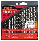 まとめ買い 2個セット「HSS 快速ドリルセット Φ1.0～10.0mm　19本組 x2セット[26820]」