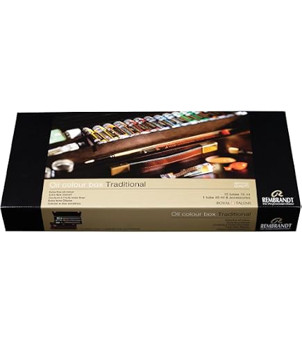 Amazon | ターレンス 油絵具 レンブラント 10色セット 紙箱入 T01C310
