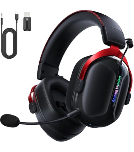 Amazon.co.jp: Gvyugkeゲーミングヘッドセット ワイヤレスヘッドセット