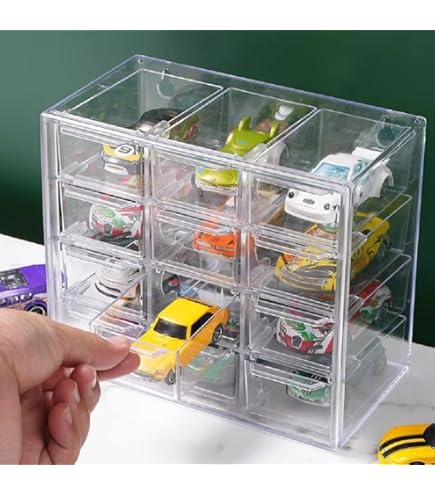 Amazon.co.jp: siawadeky トミカケース 12マス 透明 防塵 防水