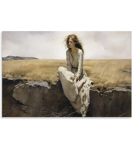 Amazon.co.jp: Gnvkd Ecbxz Andrew Wyeth ポスター (ヘルガ・イン