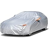 Kayme 6層自動車ボディカバー加厚 裏起毛タイプ 防水 台風対策 防輻射紫外線防雪防塵 屋外のカーカバー ジッパー付き。車のカバーはホンダアコード/日産スカイライン/トヨタカムリ/トヨタクラウン/マークX/ベンツCクラス/ BMW3シリーズ/アウ
