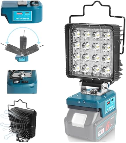 新品LEDワークライト HJ-WL02-16W/22W 12V-18V Amazon.co.jp: HEMAJUN 18V対応 LED作業灯 ライト単品 22W 2400lm