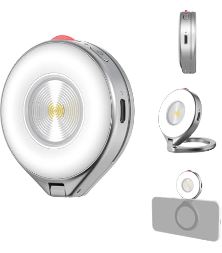 Amazon.co.jp: TELESIN 磁気セルフィーライト ミラー付き 携帯電話